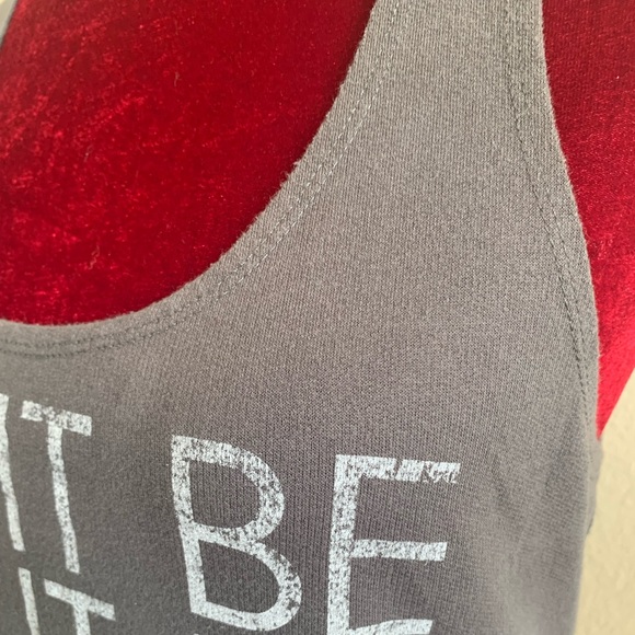 Grey “Let It Be” Beatles Racerback Tank  { Vintage Concert Tees } - Picture 2 of 8